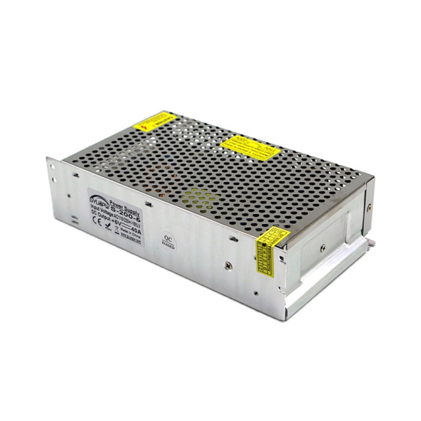 S-200-5 DC5V 40A 200W LED Regulated Switching Power Supply, Size: 200 x 110 x 49mm