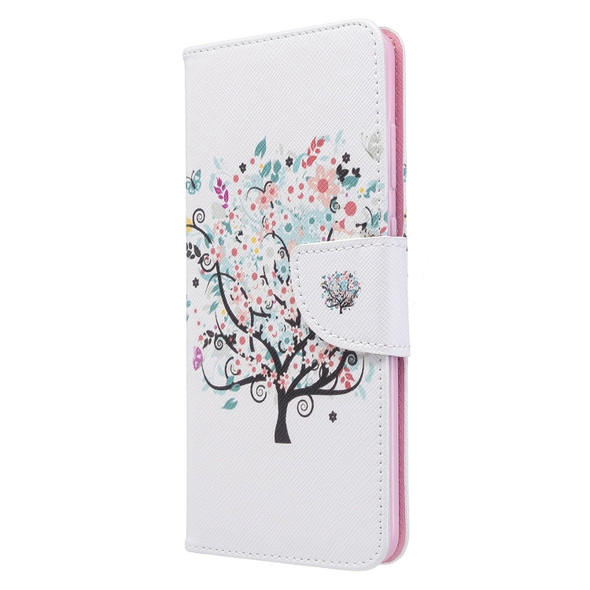 For Galaxy S20 Ultra Colored Drawing Pattern Horizontal Flip Leather Case with Holder & Card Slots & Wallet(Little Tree)