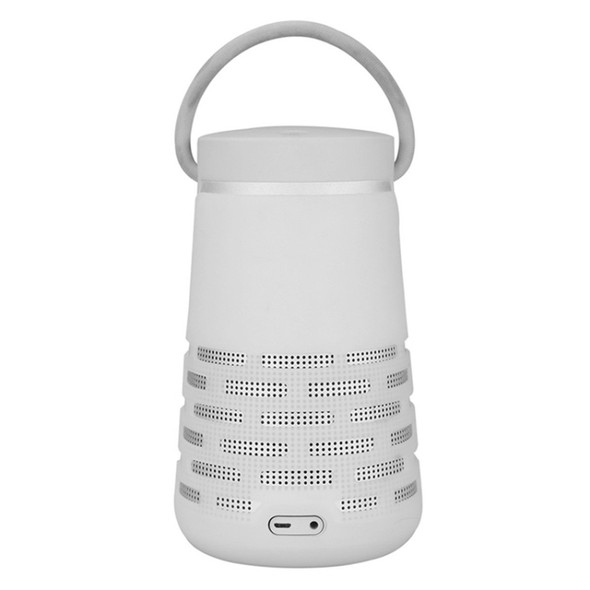 EBSC180-2 Portable Bluetooth Speaker Silicone Case Sling Cover for Bose SoundLink Revolve+ (White)