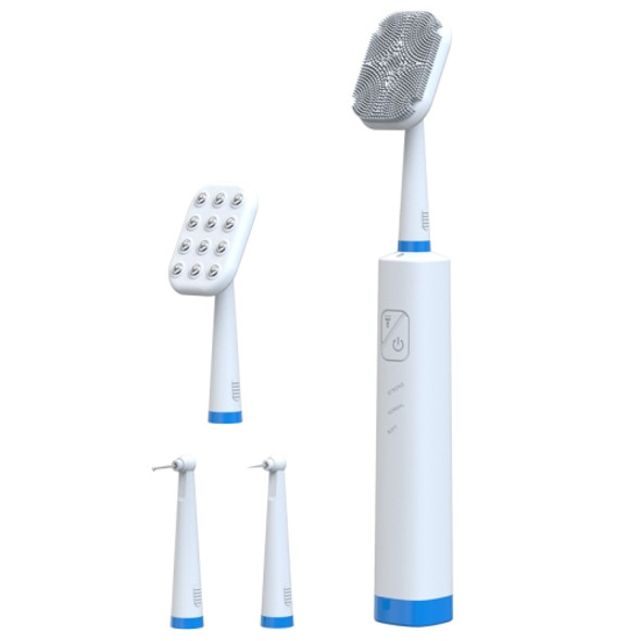 LSHOW YJK108 Multi-function Facial Cleansingand Teeth Ceaning Instrument with LED Auxiliary Light(White)