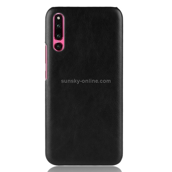 Shockproof Litchi Texture PC + PU Case for Huawei P30 (Black)