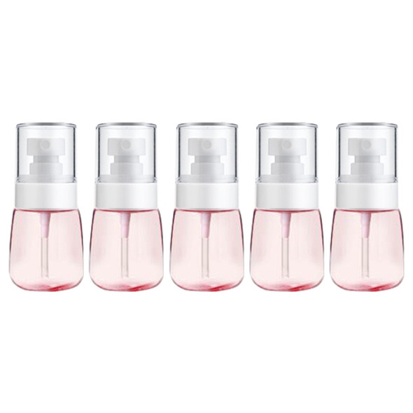 10 PCS Portable Refillable Plastic Fine Mist Perfume Spray Bottle Transparent Empty Spray Sprayer Bottle, 30ml(Pink)