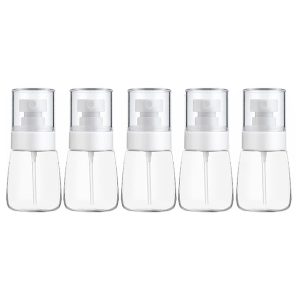 10 PCS Portable Refillable Plastic Fine Mist Perfume Spray Bottle Transparent Empty Spray Sprayer Bottle, 30ml(Transparent)