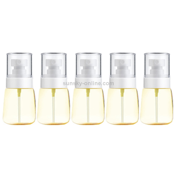 10 PCS Portable Refillable Plastic Fine Mist Perfume Spray Bottle Transparent Empty Spray Sprayer Bottle, 30ml(Yellow)