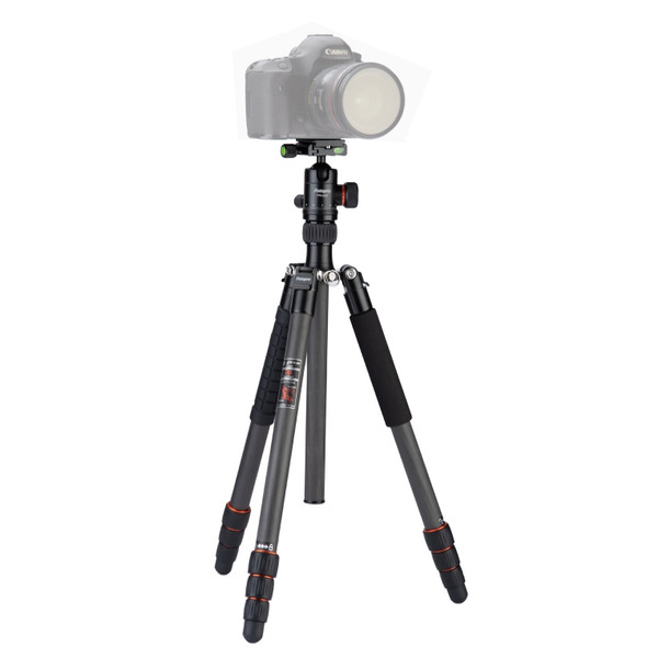 Fotopro X-go Plus E Portable Carbon Fiber Camera Tripod with Dual Action Ball Head