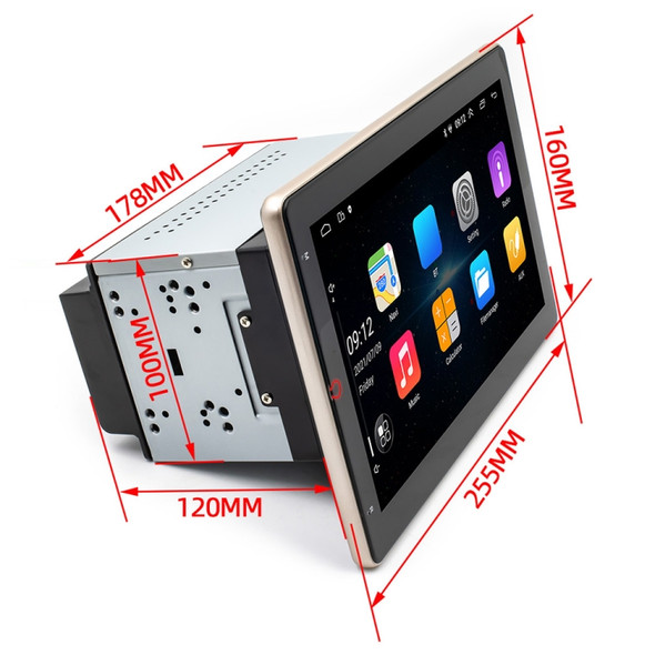 SX2 Car 10.1 inch Double Din Shaking Head Android 10.1 Navigation Machine Radio Receiver, Support FM & Bluetooth & GPS