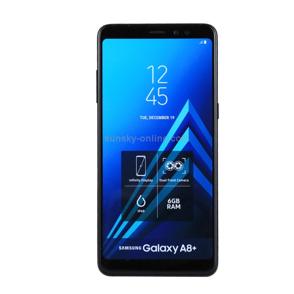 For Galaxy A8+ Color Screen Non-Working Fake Dummy Display Model(Black)