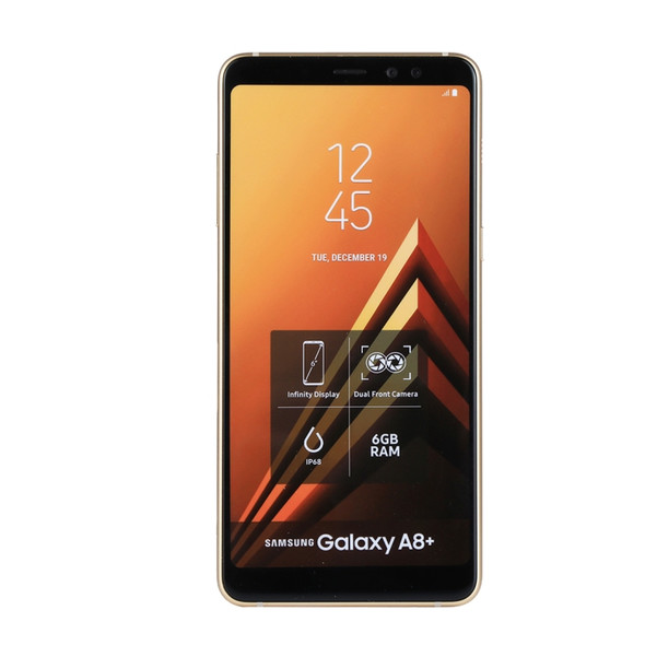 For Galaxy A8+ Color Screen Non-Working Fake Dummy Display Model(Gold)