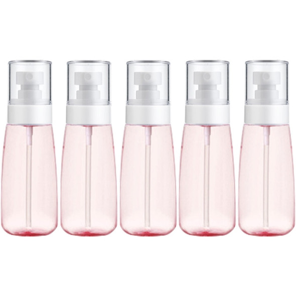 10 PCS Portable Refillable Plastic Fine Mist Perfume Spray Bottle Transparent Empty Spray Sprayer Bottle, 100ml(Pink)