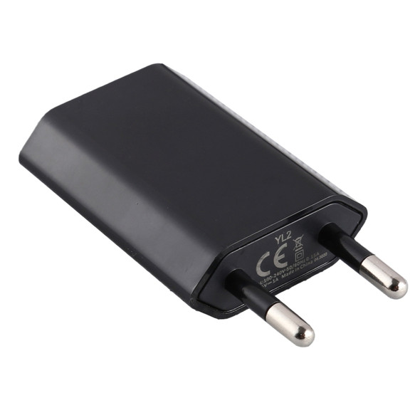 5V / 1A USB Charger, For iPhone, Galaxy, Huawei, Xiaomi, LG, HTC and Other Smart Phones, Rechargeable Devices(Black)