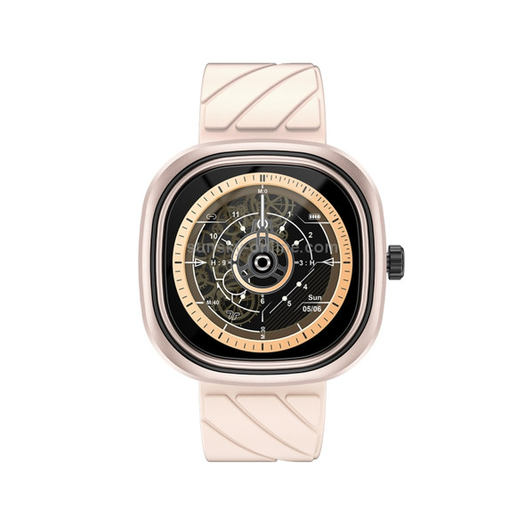 [HK Warehouse] DOOGEE DG Ares 1.32 inch LCD Screen Smart Watch, 3ATM Waterproof, Support 24 Sports Modes / Heart Rate & Blood Oxygen Monitoring(Rose Gold)