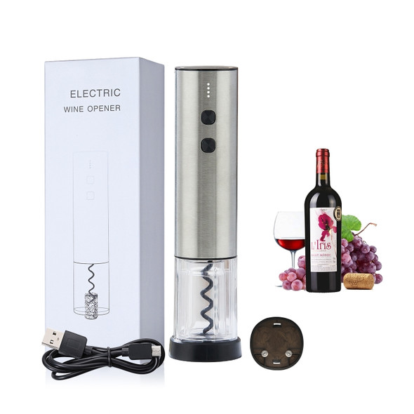 Electric Opener Stainless Steel Mini Red Wine Bottle Opener, Colour: BY266 Transparent Shell