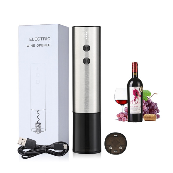 Electric Opener Stainless Steel Mini Red Wine Bottle Opener, Colour: BY266 Stainless Steel