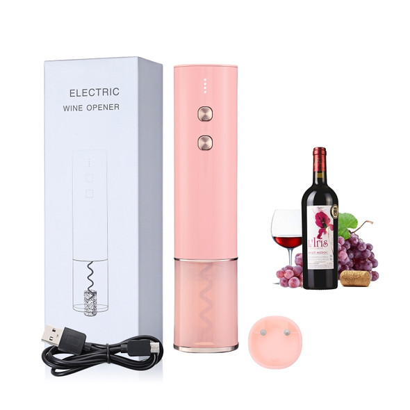 Electric Opener Stainless Steel Mini Red Wine Bottle Opener, Colour: BY266 Pink