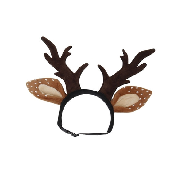 Pet Christmas Dress Up Holiday Ornament Antlers Hair Band, Size: S