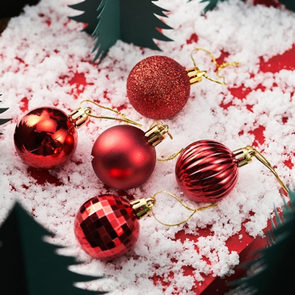 5 PCS Christmas Theme Shooting Props Christmas Balls Ornaments Jewelry Background Photography Photo Props(Red)