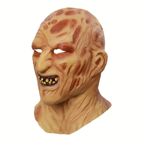 Halloween Festival Party Latex Burn Face Mask Skeleton Frightened Mask Headgear