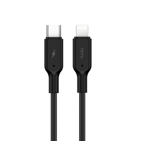 TOTUDESIGN BPDA-05 Jane Series Type-C / USB-C to 8 Pin PD Fast Charging Data Cable, Length: 100cm(Black)