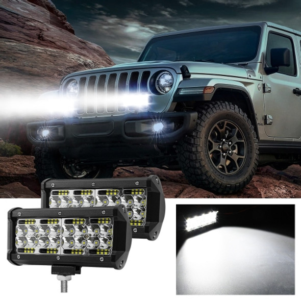 1 Pair D0060 E7 DC9-30V 6000K 12000LM 7 Inch 4 Rows Mixed Light Car Off-road Vehicle Working Light