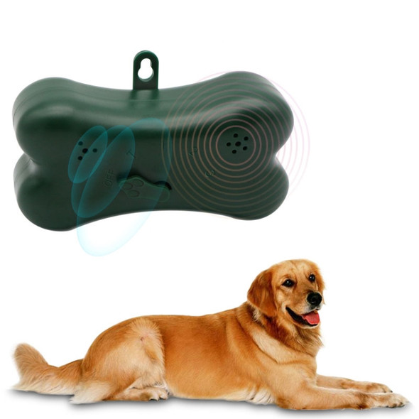 RC-518 Home Ultrasonic Dog Stop Barking Device(Dark Green)