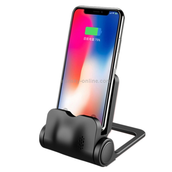 3 in 1 360 Degrees Rotation Phone Charging Desktop Stand Holder, For iPhone, Huawei, Xiaomi, HTC, Sony and Other Smart Phones(Black)