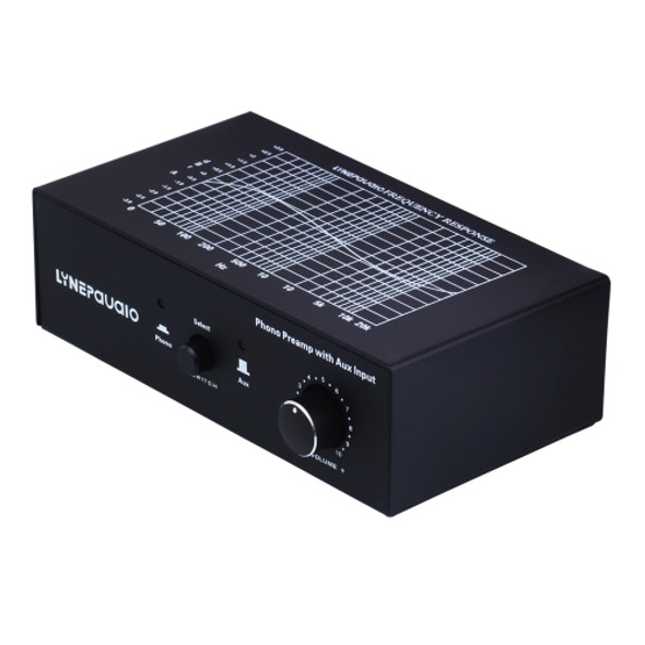 B855 LINEPAUDIO Phone Prephonograph Signal Amplifier with Auxiliary Input and Volume Control (Black)