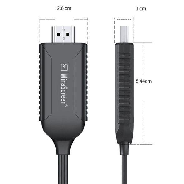 MiraScreen LD32 2 in 1 8 Pin to HD-MI + USB  iOS HDTV Dongle Digital AV Adapter Cable for iPhone