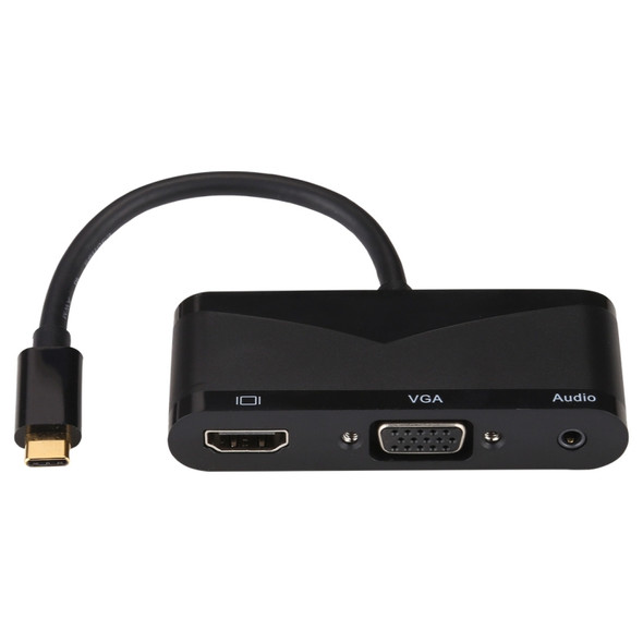 V83 USB-C / Type-C to 4K HDMI / VGA + 3.5mm Audio + USB Multi-function Adapter