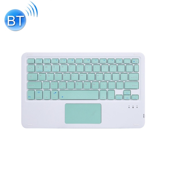 HB119B 10 inch Universal Tablet Wireless Bluetooth Keyboard with Touch Panel (Green)