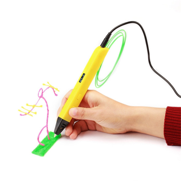 RP800A Childrens Educational Toys 3D Printing Pen, Plug Type:US Plug(Yellow)