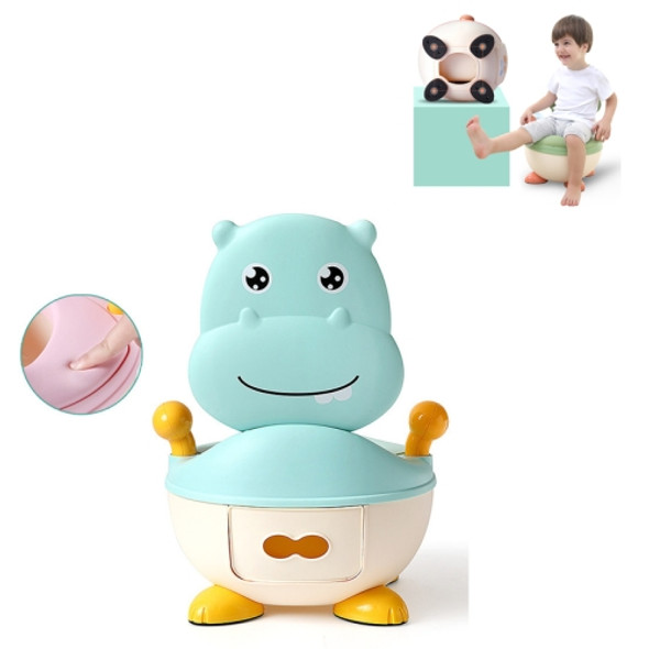 PU Cushion Baby Cartoon Cute Children Portable Anti-skid Thickened Toilet(Fresh Green)