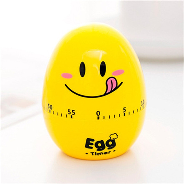 Creative Cartoon Fruit Shape Multi-Function Rotary Timer Learning Work Efficiency Time Manager(Yellow Egg)