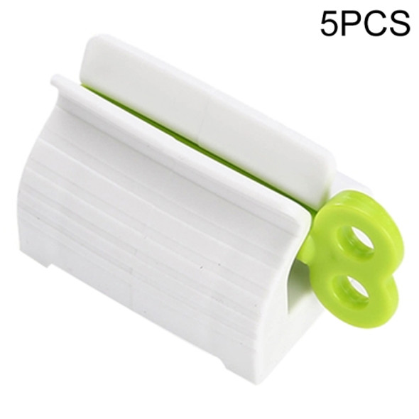 Convenient Toothpaste Rolling Tube Toothpaste Squeezer Stand Holder(Green)