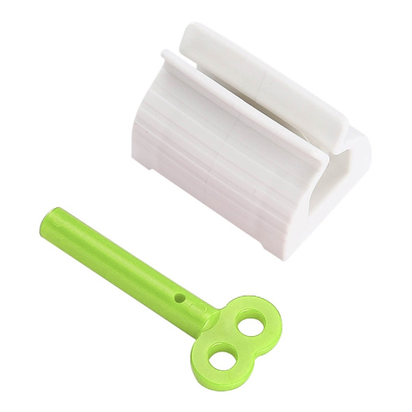 Convenient Toothpaste Rolling Tube Toothpaste Squeezer Stand Holder(Green)