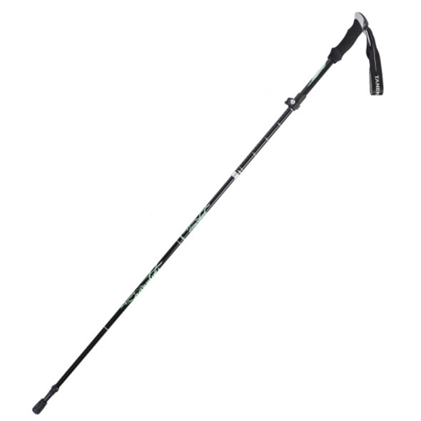 TANERDD TR-D0001 Trekking Poles Aluminum Alloy Folding Outdoor Handrails Trekking Walking Sticks(Long Model (Black))