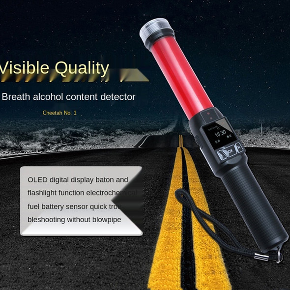Cheetah No. 1 Alcohol Tester Blowing Baton Alcohol Tester With Flashlight Function，CN Plug