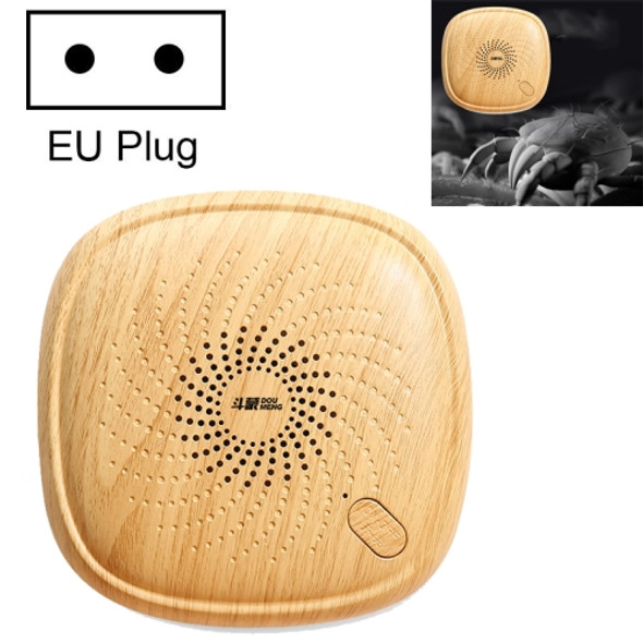 Ultrasonic Mite Removal Instrument Mini Face Mite Remover for Household Bed, Plug Type:EU Plug(Wood Grain)