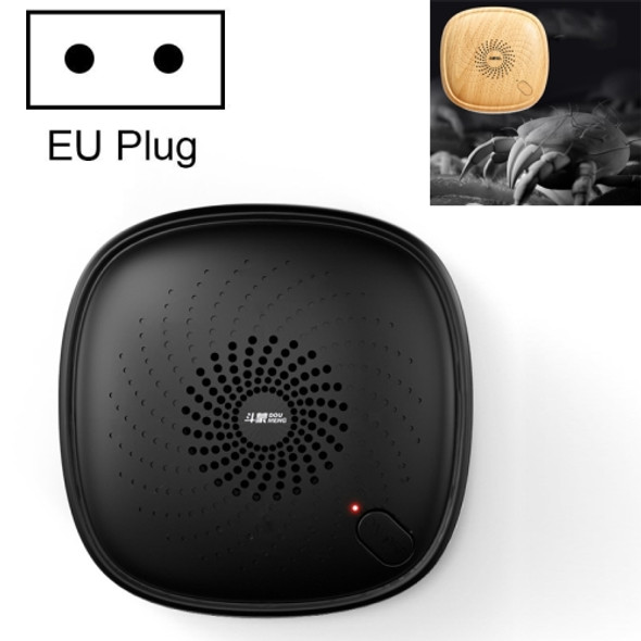 Ultrasonic Mite Removal Instrument Mini Face Mite Remover for Household Bed, Plug Type:EU Plug(Elegant Black)