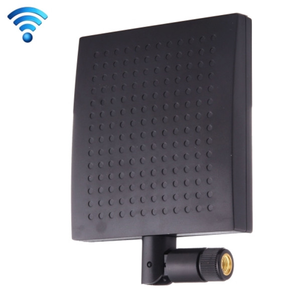 12dBi SMA Male Connector 2.4GHz Panel WiFi Antenna(Black)