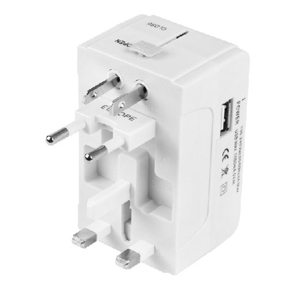 933L 4 in 1 (EU + UK + AU + US Plug) Universal USB Charger Travel Adaptor