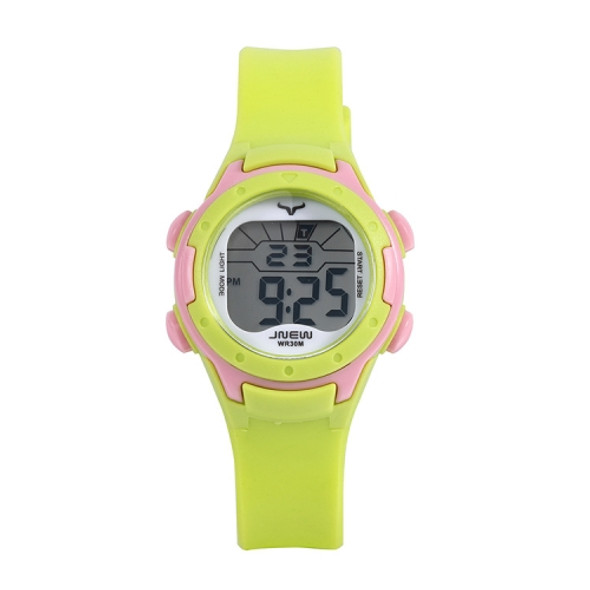 JNEW 9688-29 Children Multi-Function Colorful Backlight Waterproof Sports Electronic Watch(Fluorescent Green)