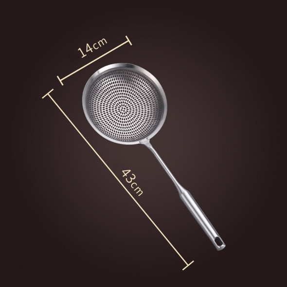 304 Stainless Steel Colander Dumpling Noodles Drained Colander Household Scoop Net Sieve, Specification: 14cm