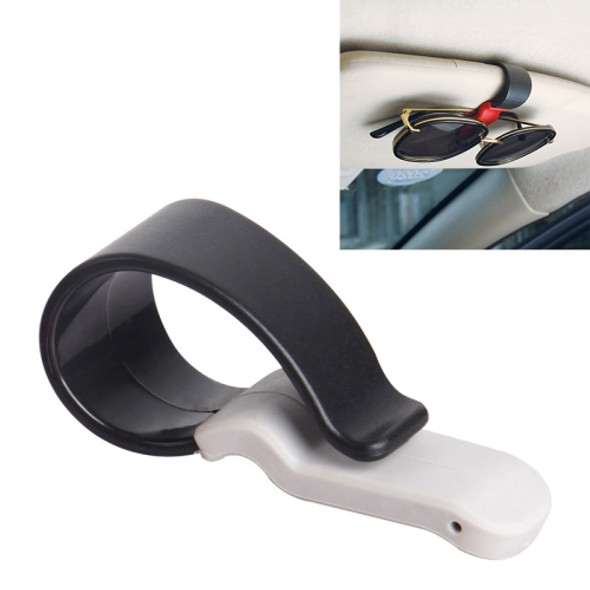 Multifunctional Car Glasses Mount Holder Card Bill Storage Clip(Grey)