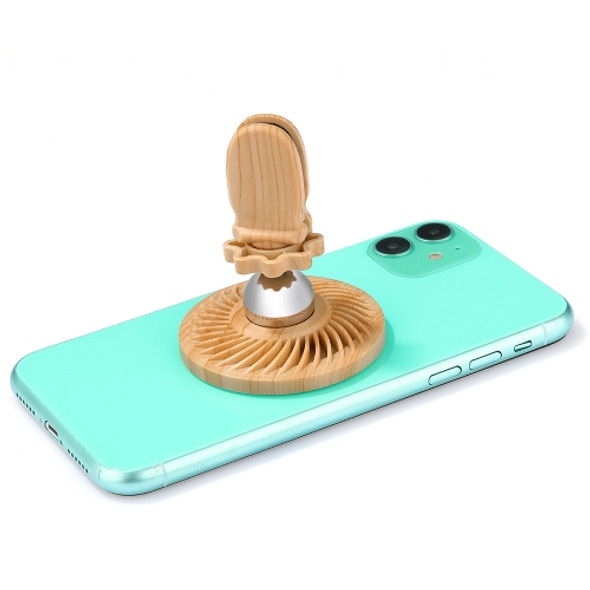 R-JUST HZ10 Small Whirlwind Magnetic Car Phone Holder (Wood)
