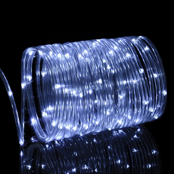 Holiday Party Decoration Tube String Lights LED Garden Decoration Casing Light with Remote Control, Spec: 7m 50 LEDs Battery Powered(White Light)