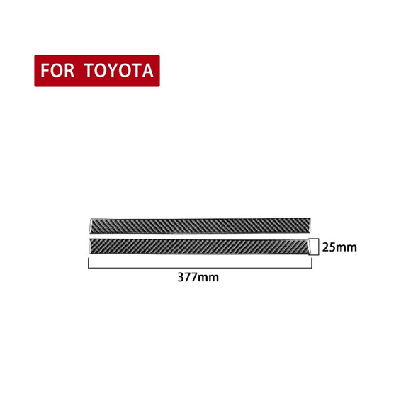 2 PCS / Set Carbon Fiber Car Rearview Mirror Anti-scratch Strip Decorative Sticker for Toyota Tundra 2014-2018, Left Right Driving