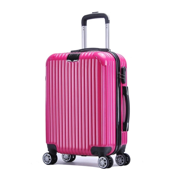 20 inch ABS+PC Universal Wheel Travel Password Draw-bar Box Luggage Carrier(Rose Red)