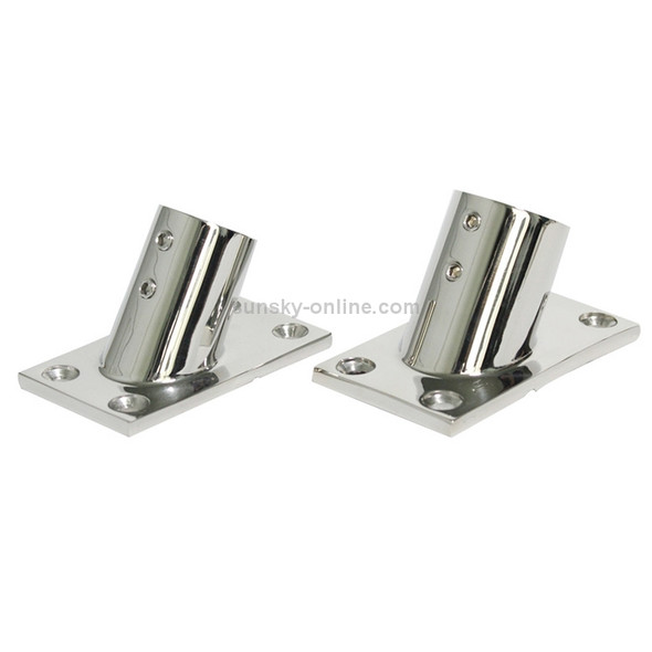 Thicken 316 Stainless Steel 60-Degree Square Tube Base Marine Boat Hardwares, Specifications: 25mm