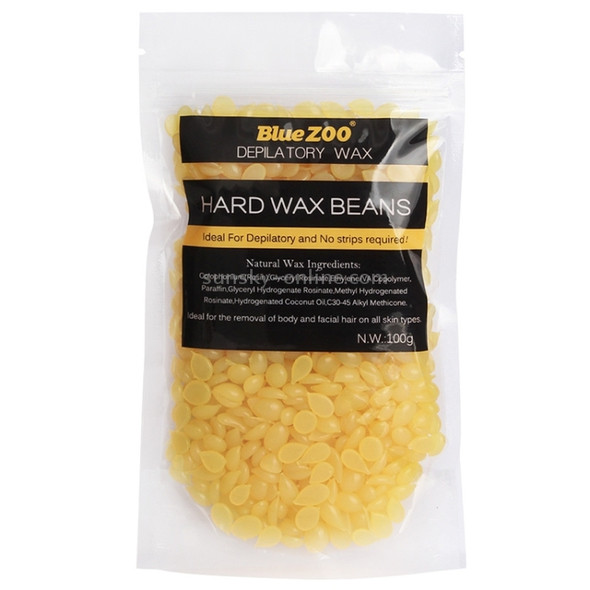 Blue Zoo 100g / Pack Honey Flavor Depilatory Wax Hair Removal Solid Hard Wax Beans Body Hair Epilation Beauty Makeup, with the Wax Heater Machine Use (HC1811)