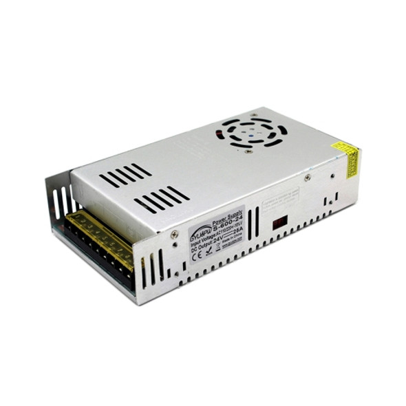 S-600-24 DC24V 25A 600W Light Bar Regulated Switching Power Supply LED Transformer, Size: 215 x 115 x 50mm